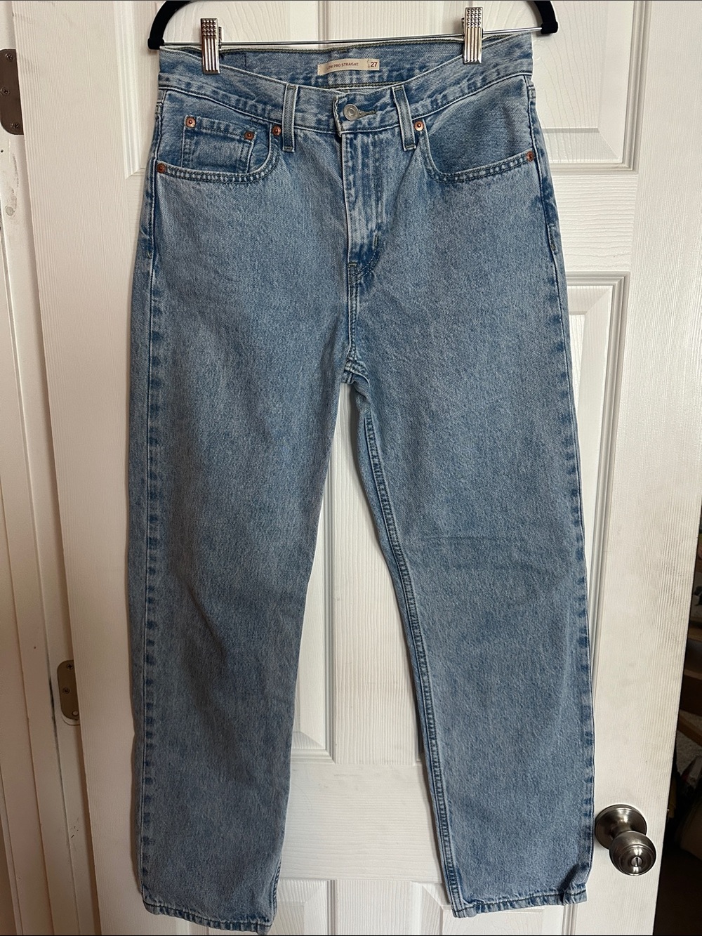 Levi's Light Blue Denim Straight Jeans